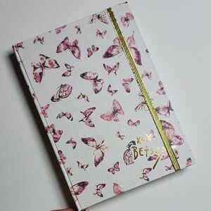 Betsey Johnson Pink Butterfly Notebook